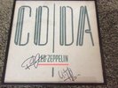 LED ZEPPELIN. SWAN SONG  SIGNED BY PAGE AND PLANT, FRAMED vinyl album lp