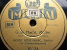 1249/ HORST ROSENBERG-Gute Nacht Mutter-Titel Schindler´s Liste-Schellack