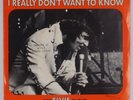 ELVIS PRESLEY: I Really Don’t Want to Know USA RCA PROMO DJ 45 w/ PS