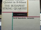 BUDAPEST STRING QUARTET brahms clarinet quintet LP NM 6-EYE ML 5626 OPPENHEIM