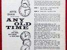 Andy Warhol Album Cover, Artie Shaw, Any Old Time, Rare 7 Inch Format  Nice