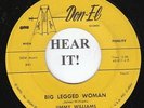 Jimmy Williams R&B 45 (Don-El 111) Big Legged Woman/ Early One Morning