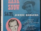 HANK SNOW, Salutes Jimmie Rodgers, RCA 45 EPB 3131, Record and Cover Near MINT