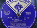 Cassado+Schmidt-Isserstedt. Dvorak (Cello concerto). Tel E 1893-7 (5). NM-, flm