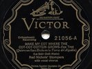 Red Nichols' Stompers, Make My Cot Where Cotton Grows Victor Scroll 21056 78 rpm