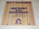 IAN DURY & THE BLOCKHEADS DO IT YOURSELF RAREST NORWAY RELEASE 