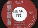 Sonny Boy Williamson BLUES 45 (Checker 1036) Help Me/Bye Bye Bird  VG+