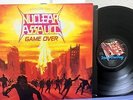 Rare Nuclear Assault- Game Over LP- 1986 Under One Flag Label Near Mint