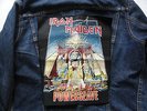 IRON MAIDEN | Powerslave  Vintage Backpatch RÜCKENAUFNÄHER Metal Kutte Metallica