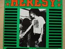 CONCRETE SOX/HERESY CONCRETE SOX/HERESY LP RARE 1987 SPLIT ALBUM WITH INNER SLEE