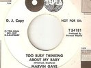 MARVIN GAYE Too Busy Thinking About My Baby TAMLA PROMO MOTOWN NORTHERN SOUL 45