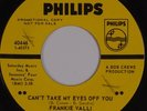 FRANKIE VALLI: Can’t Take my Eyes off You PHILIPS DJ Promo 45 NM-