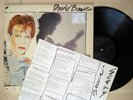David Bowie Scary Monsters + Insert A-3 B-3 UK LP RCA BOW LP 2 1980 VG/EX