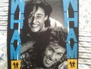 RARE GEORGE MICHAEL & WHAM LARGE FABRIC BACK PATCH