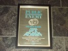 Public enemy-Fear of a black planet-1990 Original poster sized advert framed