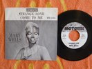 MARY WELLS Strange Love 45 rpm WHITE LABEL PROMO w/ PICTURE SLEEVE Motown 1961