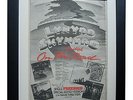 LYNYRD SKYNYRD+Freebird+POSTER+AD+RARE+ORIGINAL 1977+FRAMED+EXPRESS GLOBAL SHIP