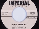 Blues Jump 45 BERNIE WILLIAMS Don't Tease Me IMPERIAL VG++/VG+ HEAR