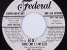 Blues Jump 45 MEL WILLIAMS Come Early, Stay Late FEDERAL HEAR