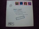 FREE FREE LIVE SCARCE 1971 UK PINK RIM ISLAND 1st PRESS A-1 B-1 Vinyl & Cover EX