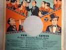 Columbia Records custom Ted Lewis color Art Deco 78 rpm record sleeve, 1920s