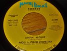 ANGEL & JOHNNY ORCHESTRA Jumpin Around RARE Latin Jazz Soul 45 Mardi Gras Promo