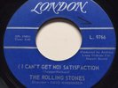 60's The Rolling Stones SATISFACTION London 45  Canadian blue label