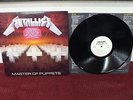 METALLICA Master Of Puppets LP White Label Promo w/ Sticker 1986 Elektra Records