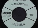 LOUISE JACKSON: 99 1/2 Won't Do / Peace Be Still 45 Soul