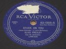 ELVIS PRESLEY 1960 Stuck On You/ Fame And Fortune RARE  78 RPM 10” ROCK BRAZIL