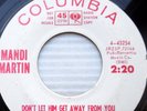 MANDI MARTIN teen promo 45 DON'T LET HIM GET AWAY FROM YOU goodbye forever F1868