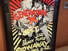 FRAMED GENERATION X PROMO POSTER FOR 1978 NEWPORT GIG BILLY IDOL PUNK ROCK RARE