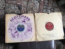 Vintage14 jazz 78s Louis Armstrong,Coleman Hawkins,HoagyCmchael In HMV binder