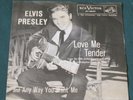 Elvis Presley 47-6643 Love Me Tender 45 W/ Black & White Sleeve RARE