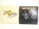 Two Vintage Vinyl 12” 33rpm  LPs Jimi Hendrix Neil Young Records Hits Harvest