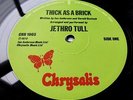 JETHRO TULL Thick As A Brick 1972 UK CHRYSALIS 1st PRESS - STUNNING COPY - MINT