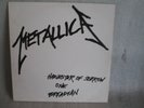 Metallica Vinyl Lp Record Live at Coliseum in Seattle 8/29 1989 EXC