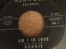 Northern Soul 45rpm RONNIE & THE PARLEYS on Kerwood AM I IN LOVE