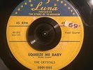 RARE DOO WOP 45 The Crystals-Come To Me Darling/Squeeze Me Baby HEAR BOTH