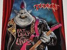 TANKARD - FAT UGLY & LIVE, ORG 1991 GERMAN vinyl LP + MERCHANDISE INSERT, MINT-