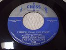 RARE DOO-WOP 45-THE MOONGLOWS-I KNEW FROM THE START/OVER & OVER AGAIN/CHESS-1646