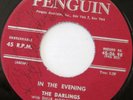 THE DARLINGS w/ SNUB MOSLEY In The Evening 45 R&B PENGUIN MINT- SIGNED by MOSLEY