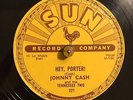 ROCKABILLY 78 Johnny Cash-Hey Porter/Cry Cry Cry SUN 221 Johnny's 1st Record
