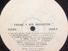 FRANK Y SUS INQUIETOS same RARE SALSA GUAGUANCO DJ RADIO LP Venezuela 1967
