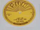 Authentic Orig. 1954 Elvis Presley 45 RPM Sun Record LABEL from Tennessee Museum