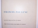 Francis Poulenc (1899-1963) • Sonate pour Flute et Piano LP