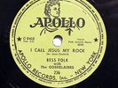 BESS FOLK W/ THE GOSPELAIRES-I CALL JESUS MY ROCK /EVERY DAY ON APOLLO BLACK GOS