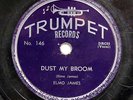 ELMO ELMORE JAMES-DUST MY BROOM /CATFISH BLUES ON TRUMPET PRIVATE BLUES 78RPM