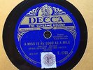 SPIKE HUGHES & HIS DECCA-DENTS - ‘A MISS IS AS GOOD AS A MILE’ DECCA - AHOLA