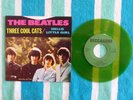 BEATLES Three Cool Cats 45 rpm GREEN WAX w/ PICTURE SLEEVE Deccagone 1976